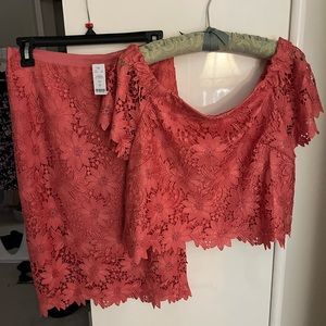 WHBM Gelato Lace Top
